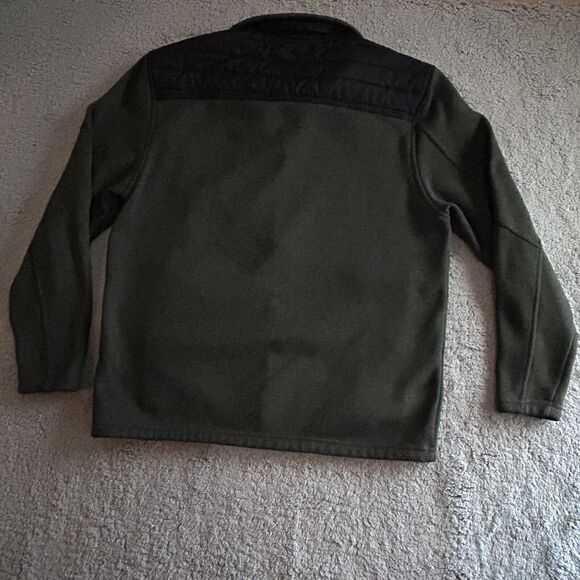 Free Country Men’s Size XL Fleece Jacket Full Zip Green Dadcore Outdoorwear - Picture 14 of 14